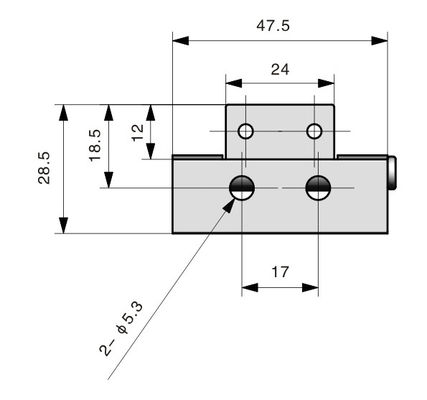 Steel Plated 180 Degree Cabinet Hinge For Tool Box Furniture